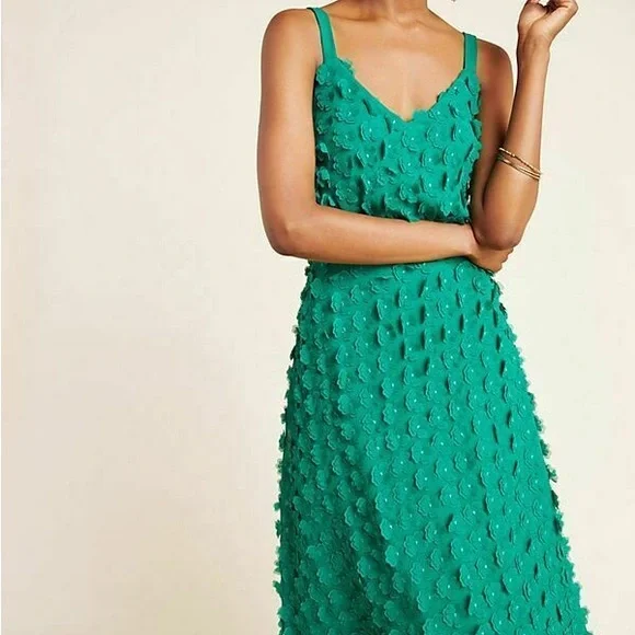 green emerald velvet dress Meret Dress main image 1